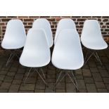 6 Eames Eiffel style chairs