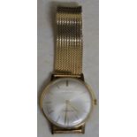 Eterna Matic Centenaire 9ct gold automatic gents wristwatch with 9ct gold mesh bracelet strap