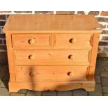 Modern pine chest of drawers