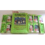 Subbuteo table soccer 'club edition' together with additional boxed scale players (af)