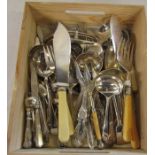 Box of assorted cutlery