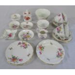 Assorted Royal Crown Derby inc part tea set & pin dishes