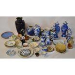 Selection of ceramic items mainly Oriental (AF)