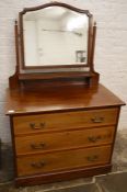 Edwardian dressing table / chest of drawers