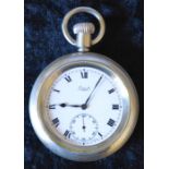 London Midlands Scottish railway Limit pocket watch engraved LMS 7879