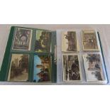 Postcard album of approximately 152 topographical cards relating to Lincoln and Lincolnshire