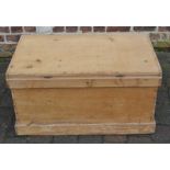 Victorian pine blanket box
