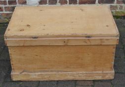 Victorian pine blanket box