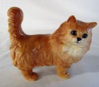 Royal Doulton figure of a ginger cat L 14 cm H 13 cm