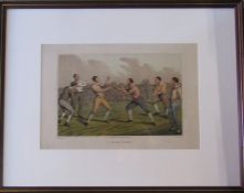 Henry Alken (1785-1851) Late 19th century lithograph entitled 'A prized fight' (bare knuckle boxing)