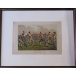 Henry Alken (1785-1851) Late 19th century lithograph entitled 'A prized fight' (bare knuckle boxing)