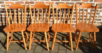 4 pine kitchen chairs