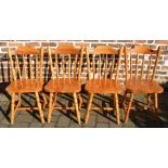 4 pine kitchen chairs