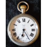 London Midlands & Scottish Railway Limit No.2 pocket watch engraved LMS 7424