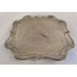 Silver salver 32 cm x 32 cm London 1905 weight 34.90 ozt