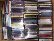 Box of assorted classical and easy listening CDs