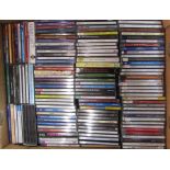 Box of assorted classical and easy listening CDs