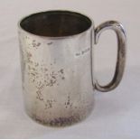 Small silver tankard H 8.5 cm Birmingham 1927 weight 4.75 ozt