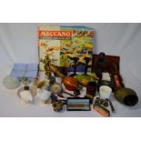 Meccano Airport Service set box with some parts along with a Highways vehicle box & some parts (