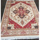 Beige ground Heriz carpet 2.30m by 1.60m