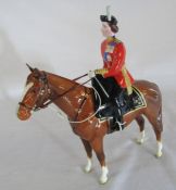 Beswick 'HM Queen Elizabeth - trooping the colour 1957' - repair to neck and chip to ear