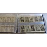 Album of cigarette cards inc German cards