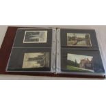 Postcard album of approximately 84 topographical cards relating to Hampshire