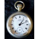 British Rail Eastern Region Tissot Antimagnetique pocket watch engraved BR(E) 9831