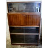 Retro fall front bureau / display cabinet