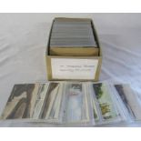 Box of approximately 350 topographical postcards