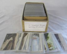 Box of approximately 350 topographical postcards