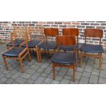 4 + 3 retro dining chairs