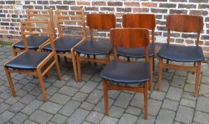 4 + 3 retro dining chairs