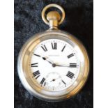 Great Western Railway Record pocket watch engraved on back GWR 02783
