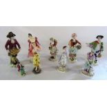 Various figurines inc Royal Doulton and Capodimonte etc (some af)