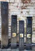 Late Victorian painted slate fire surround