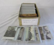 Box of approximately 350 topographical postcards