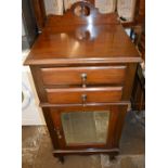 Early 20th century music cabinet with mirror front
