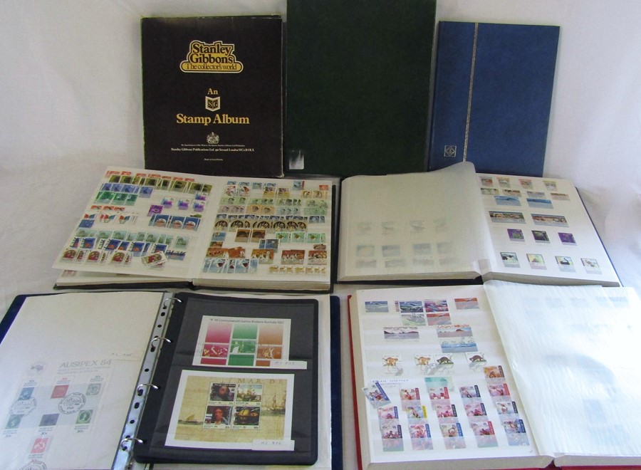 7 stamp albums of new and used Australian stamps