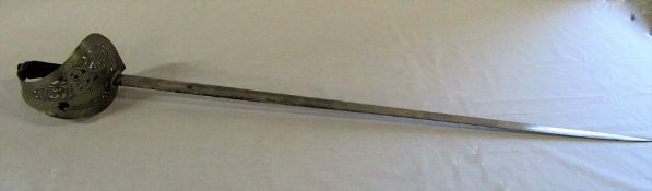 George VI dress sword (missing scabbard) L 101 cm