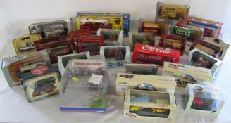 2 boxes of assorted boxed die cast cars inc Lledo, Corgi and Days Gone