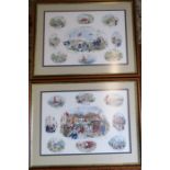 2 framed Colin Carr prints