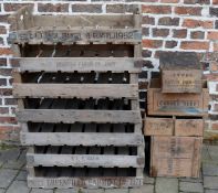 Potato chitting trays & wooden advertising boxes