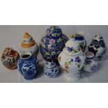 Various ceramic Oriental & other vases & jars