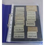 Album containing quantity of railway baggage labels