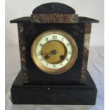 Mansell of Lincoln slate mantel clock H 26 cm