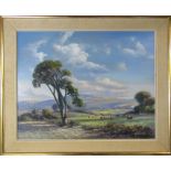 Framed oil on board by Norman Dinnage (1924-2016) 'Drifting clouds' 73 cm x 60.5 cm (size