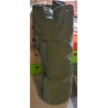 Large bag of military style accessories including belts