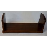 Adjustable mahogany book rack