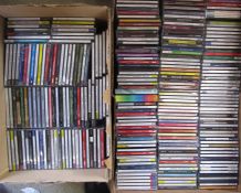 2 boxes of assorted classical and easy listening CDs